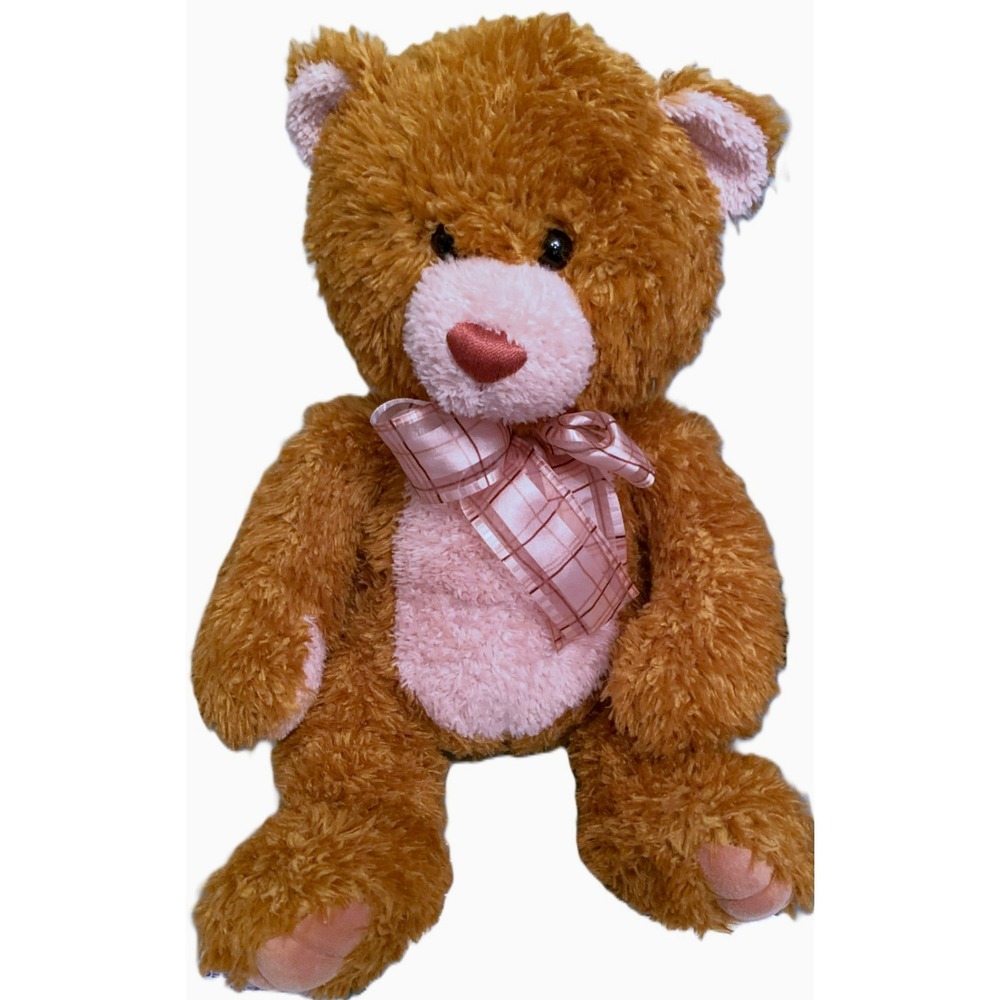2015 Aurora Golden Brown Bear Softie Plush Huggable Friend Stuffed Animal 16"